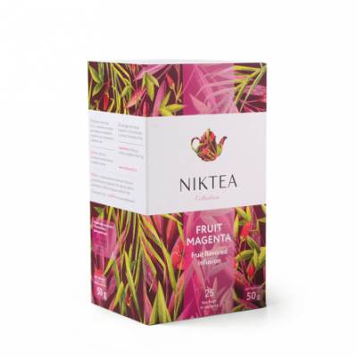 Чай NikTea Фруктовая магия (Фрут Маджента: гибискус, шиповник, малина; 25*2гр пакет.для чашки)